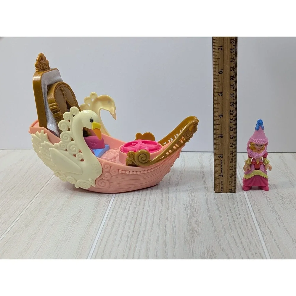 Fisher Price Precious Places Imaginext Princess Swan Boat Vehicle w/ Figure‎